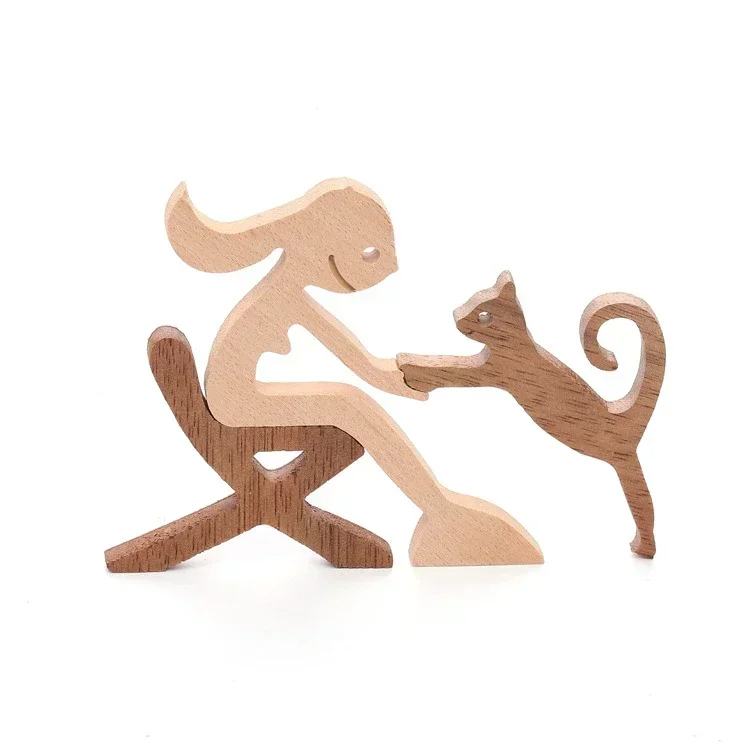 Paw & Timber | Handcrafted wooden animal figurine for a cosy home atmosphere