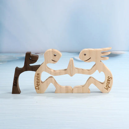 Paw & Timber | Handcrafted wooden animal figurine for a cosy home atmosphere