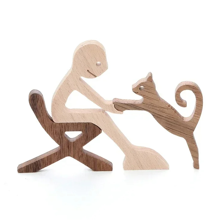 Paw & Timber | Handcrafted wooden animal figurine for a cosy home atmosphere