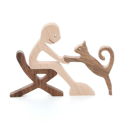 Paw & Timber | Handcrafted wooden animal figurine for a cosy home atmosphere